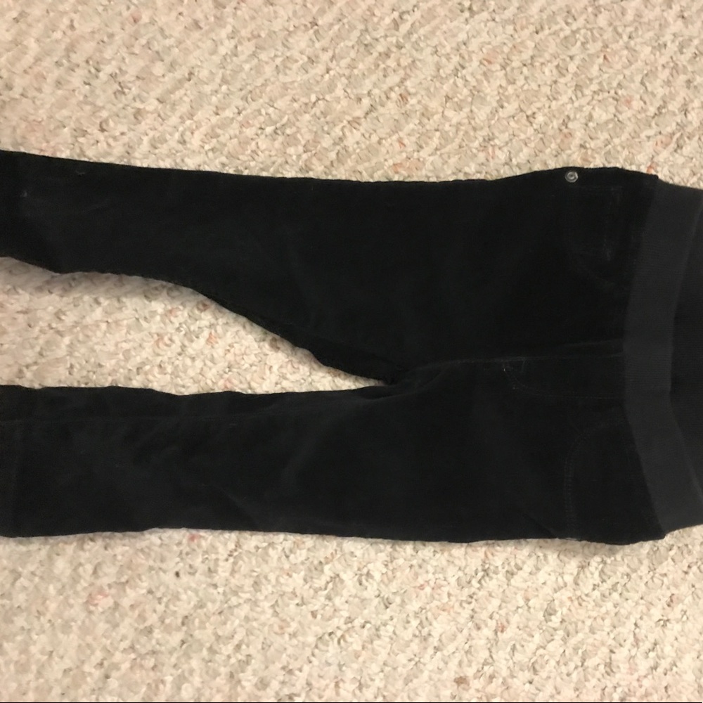 Gap black skinny corduroys