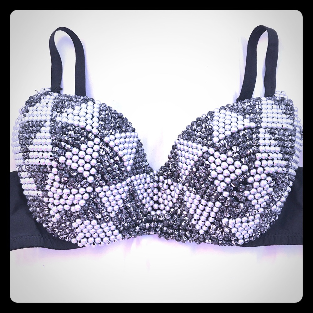 Sin City Beaded Bra