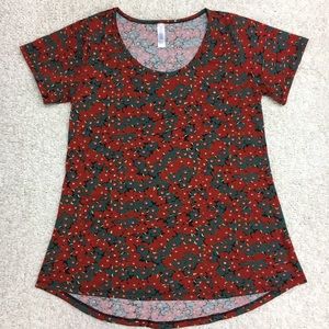 LuLaRoe Classic T Small Orange & Green