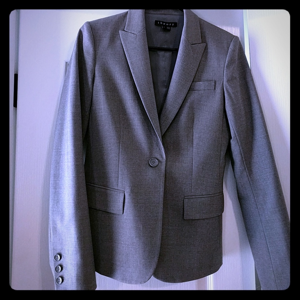 NWOT Theory Blazer in Gray - Picture 2 of 4