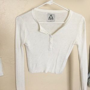 Sweater button down top from urban outfitters