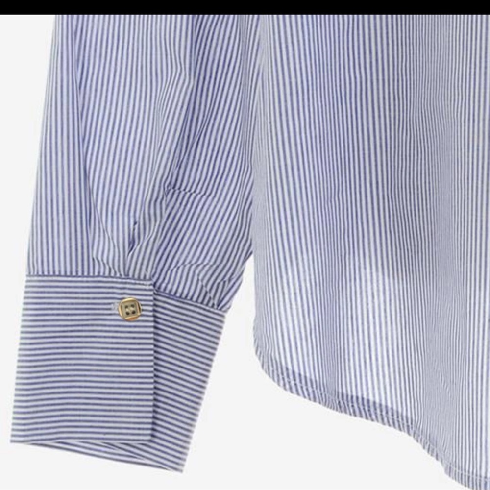 CLASSIC PINSTRIPED TOP UPDATED - Picture 3 of 6