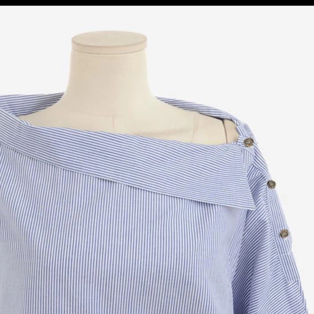 CLASSIC PINSTRIPED TOP UPDATED - Picture 4 of 6