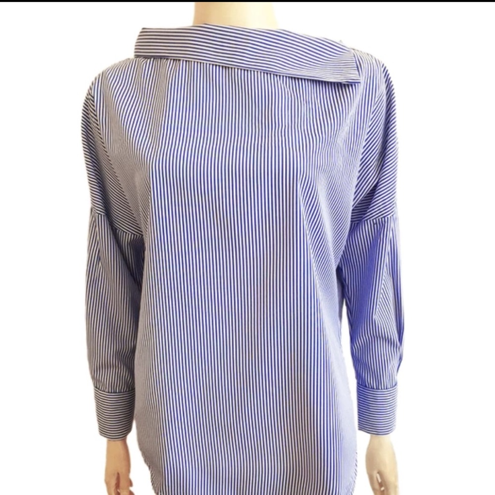 CLASSIC PINSTRIPED TOP UPDATED - Picture 5 of 6