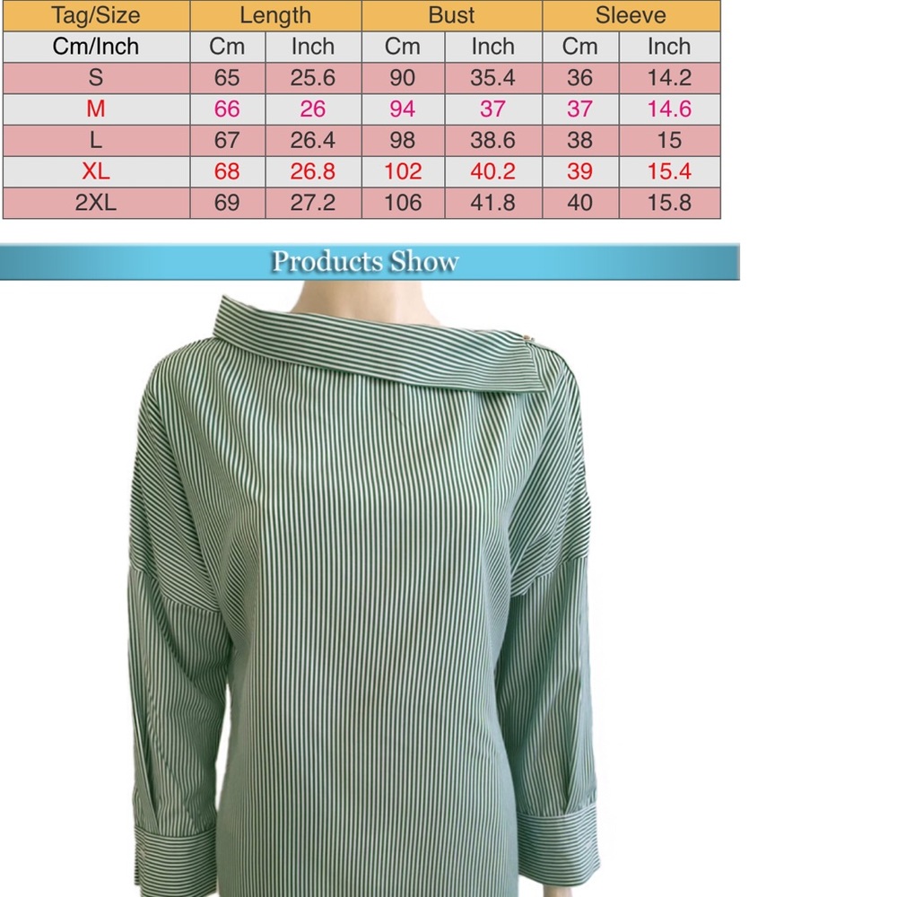 CLASSIC PINSTRIPED TOP UPDATED - Picture 6 of 6