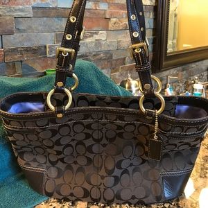 Signature Brown on Brown Coach Purse