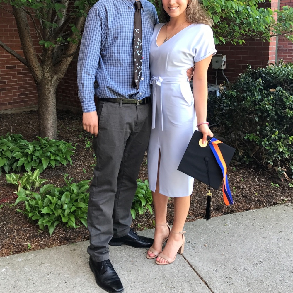 Pale blue dress from Von Maur