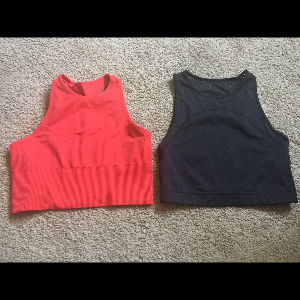 H&M black Workout crop top