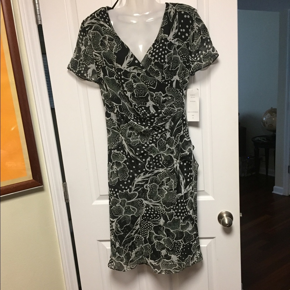 2 x 15.00 NWT Sheer Flirty Wrap Dress. Very Nice.
