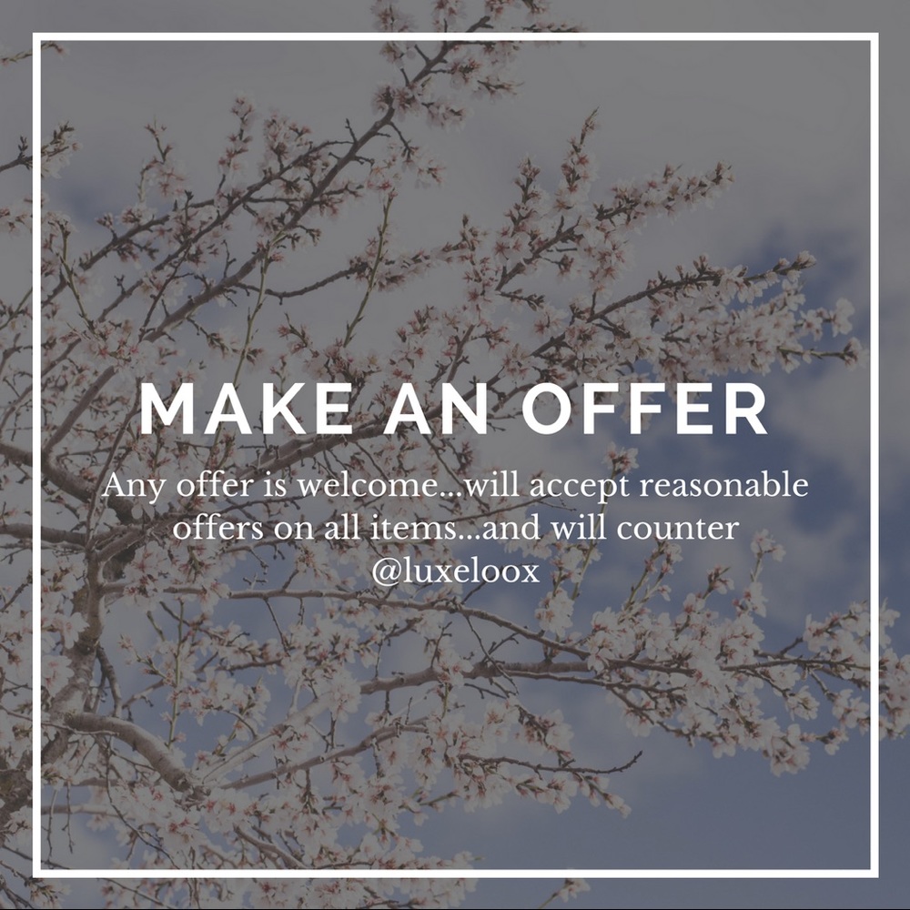 Feel free to make any offer...