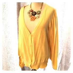 Spring & Mercer Yellow Cardigan