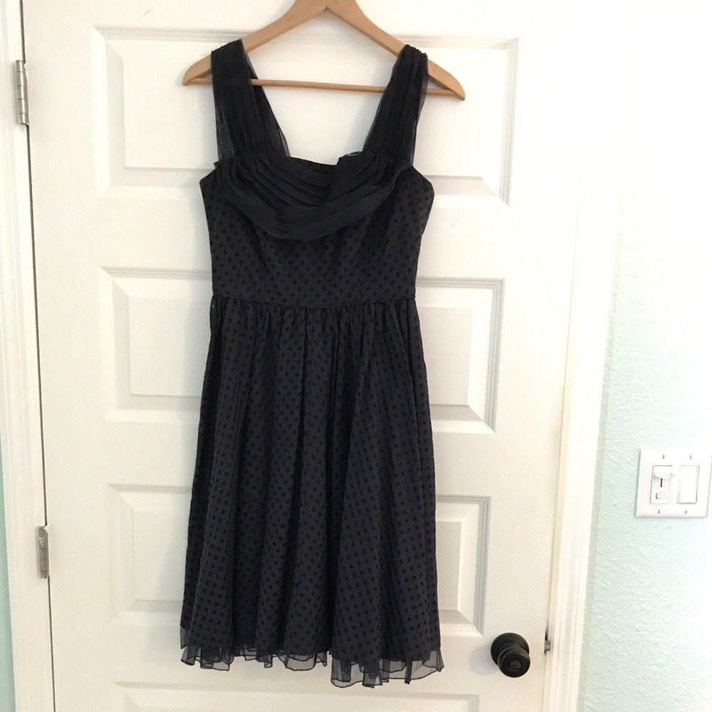 Navy blue Anthropologie cocktail dress