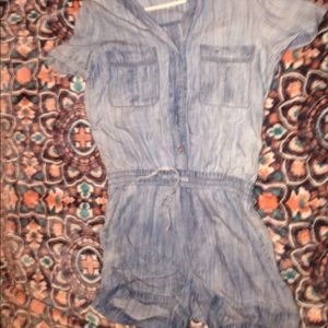 Denim romper