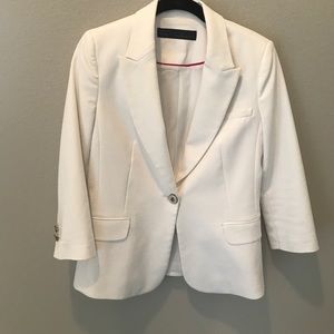 Zara White Blazer