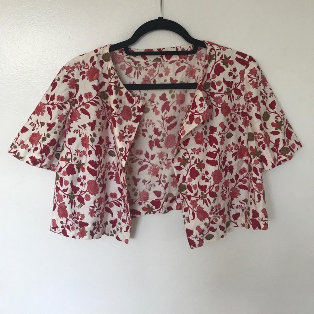 VINTAGE crop blouse