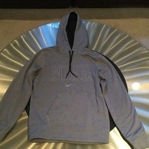 Grey Nike fleece hoodie