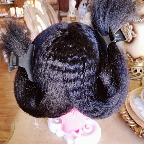 Italian Yaki Virgin Remy Human Hair Wig 14 inches main image 5