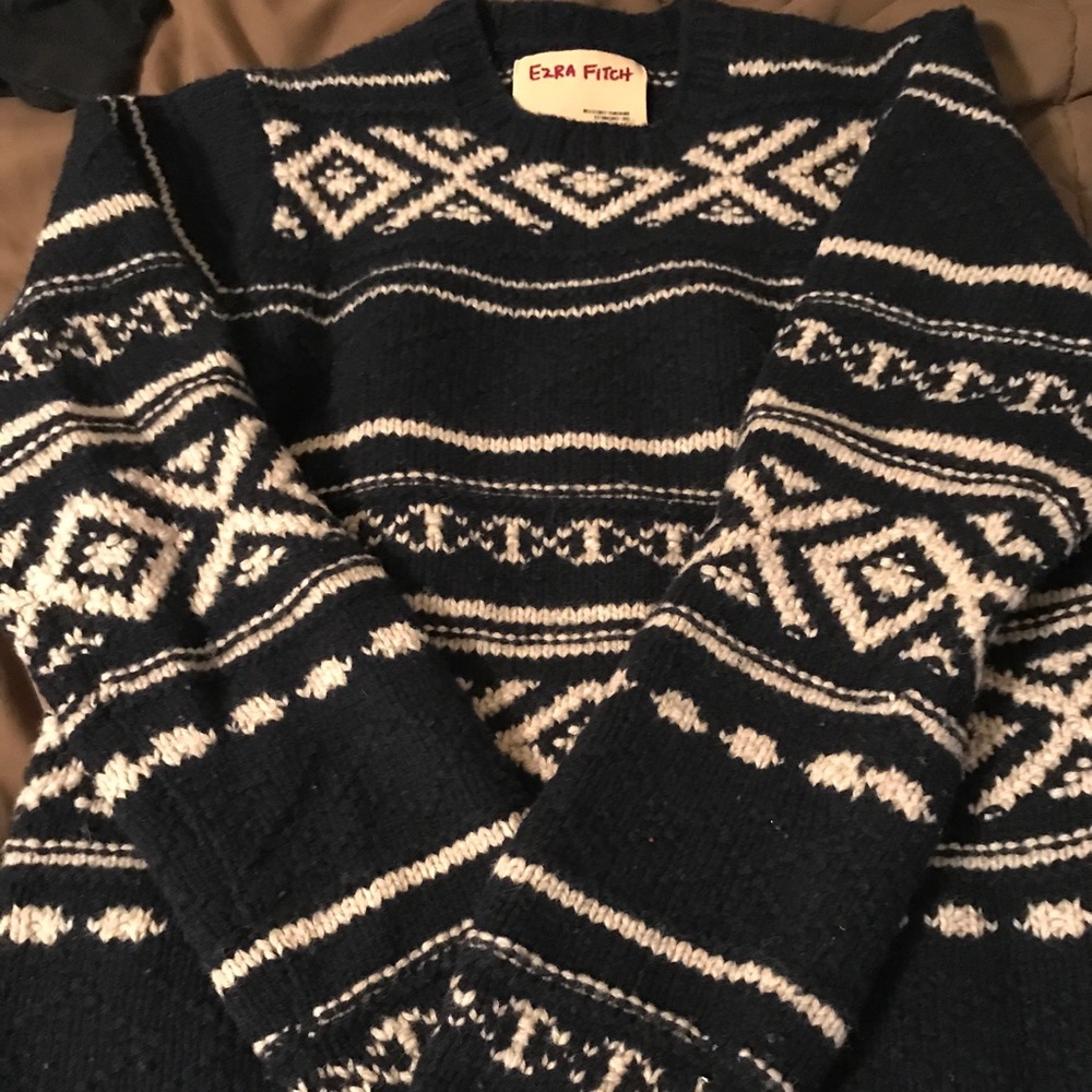 Vintage Ezra Fitch (Abercrombie) hand knit wool