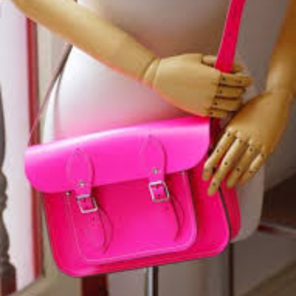 Cambridge satchel company hot pink bag