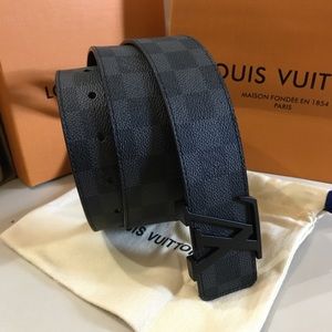 Black Louis Vuitton Belt