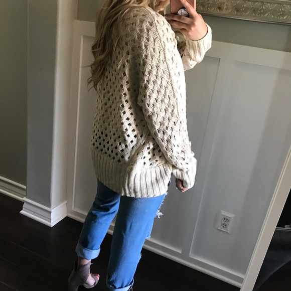 LAST1•Cream Cocoon Cardigan - Picture 5 of 8