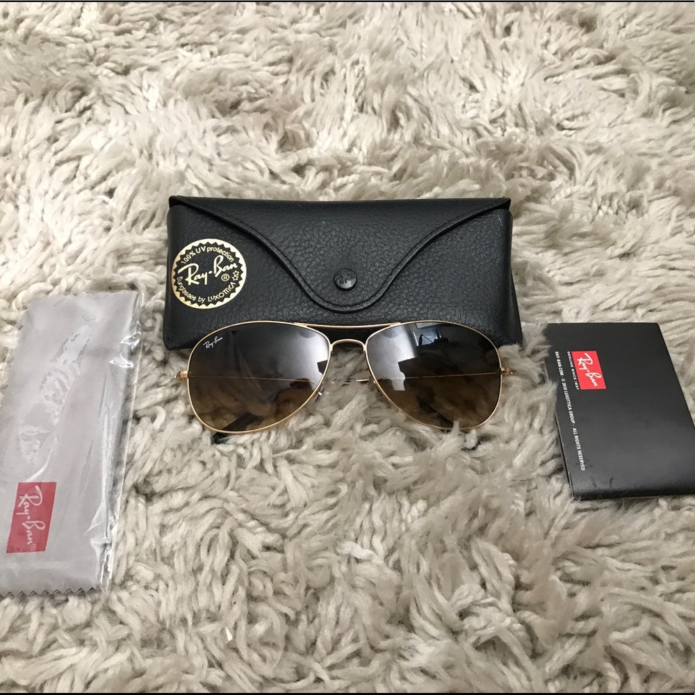 Brown Ray Ban Aviators