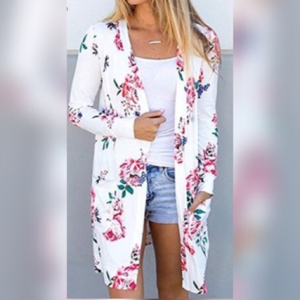 Long floral Cardigan *read desc.!