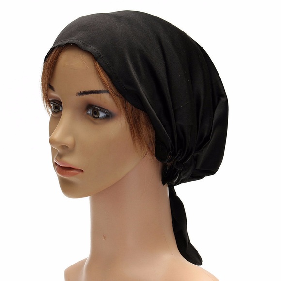 Hair protecting sleeping soft satin head scarf - Picture 3 of 5