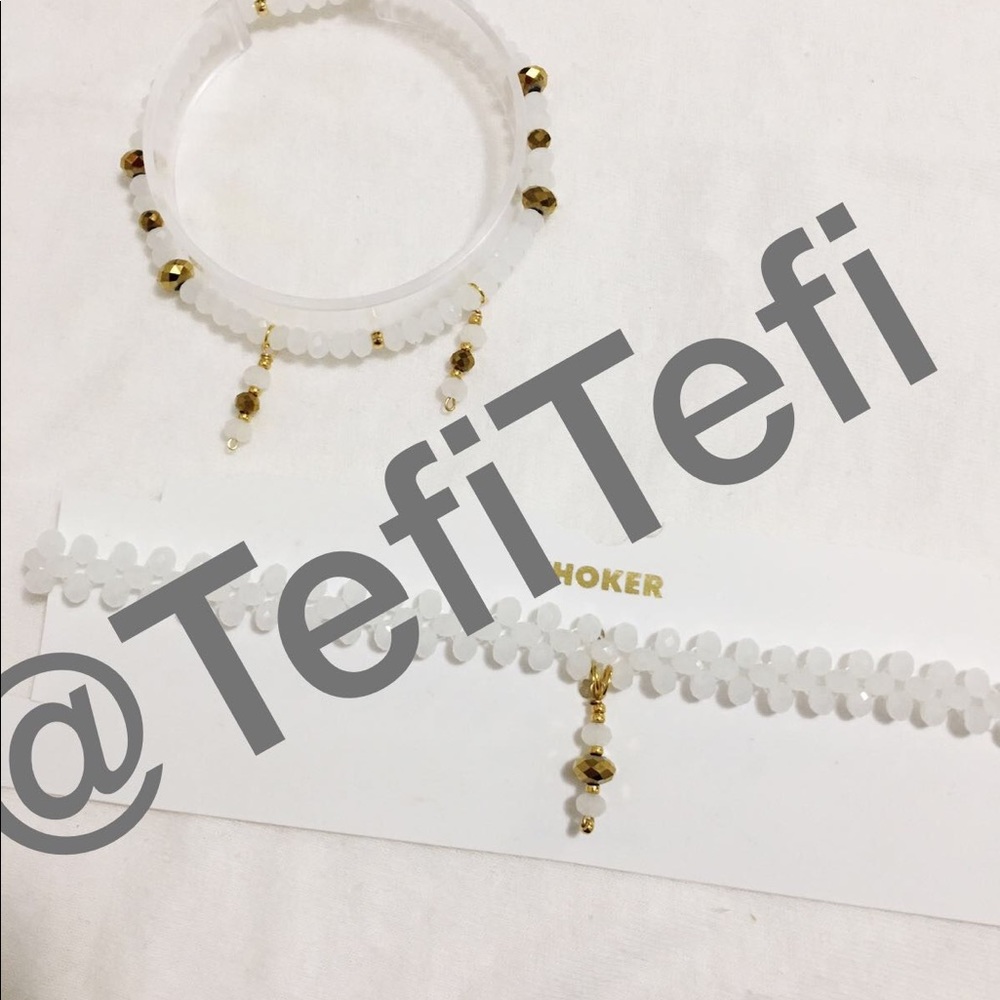 Crystal (white) choker