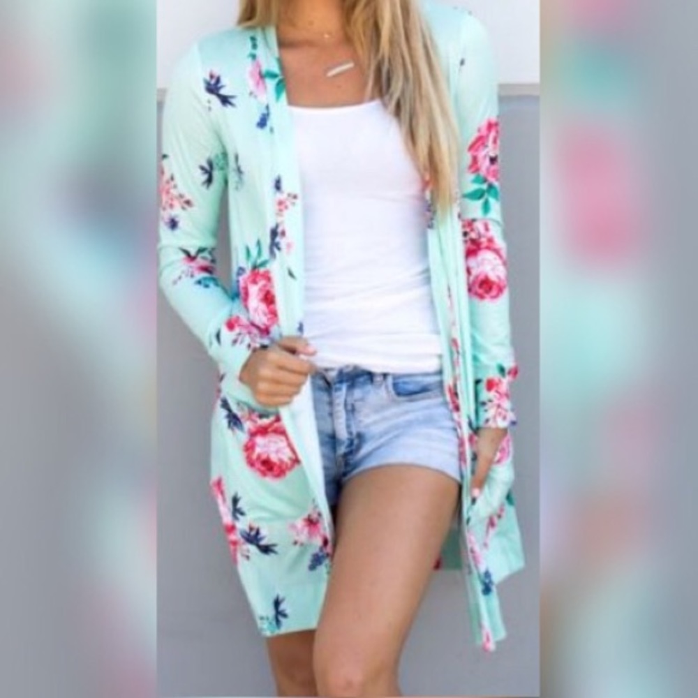 Long floral Cardigan *read desc.!