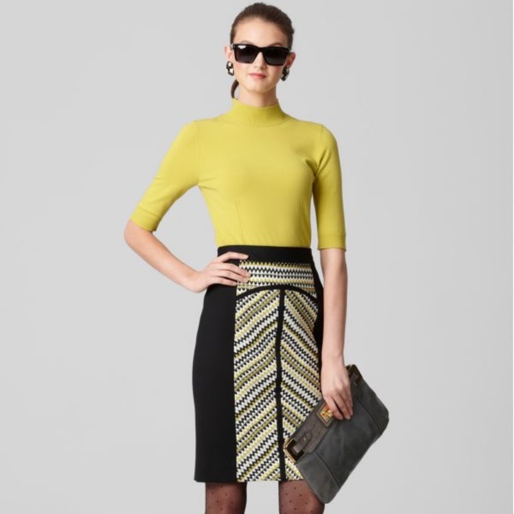 Milly skirt with geometric pattern