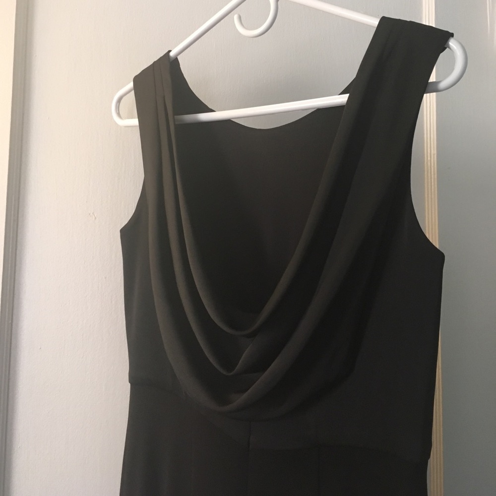 White House Black Market sample Long Black Dress