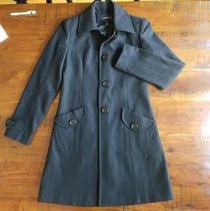 London Fog Black Wool Coat