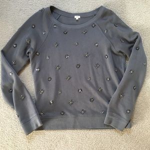 JCrew embellished sweatshirt