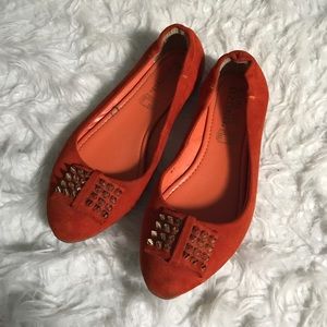 Orange with spikes flats
