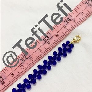 Crystal choker (royal blue)