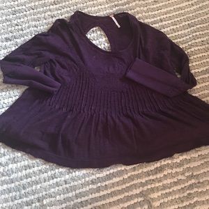 Free People Purple Boho Top