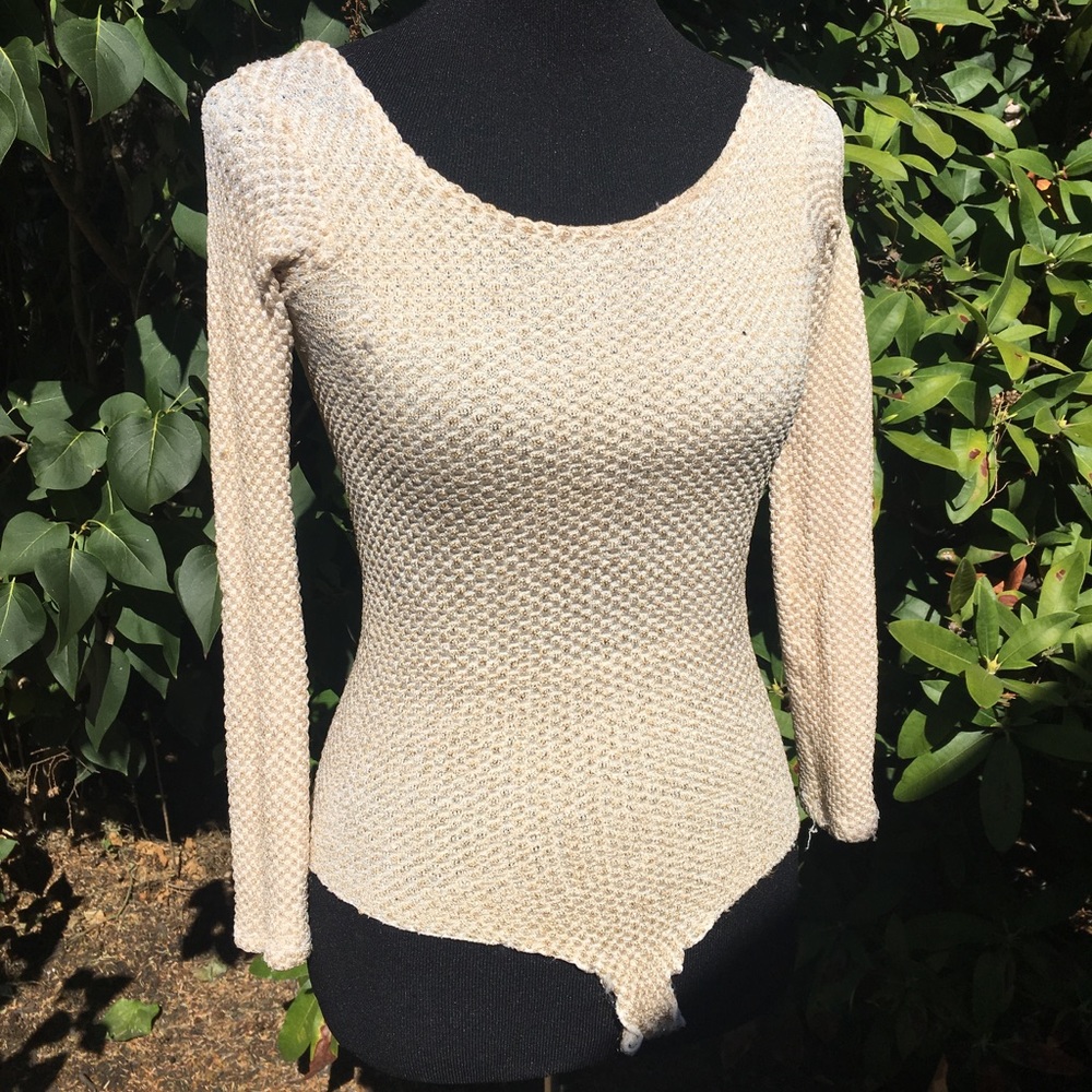 Vintage cream body suit.