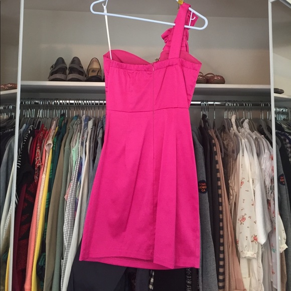 Hot Pink Cocktail Dress - Picture 2 of 3