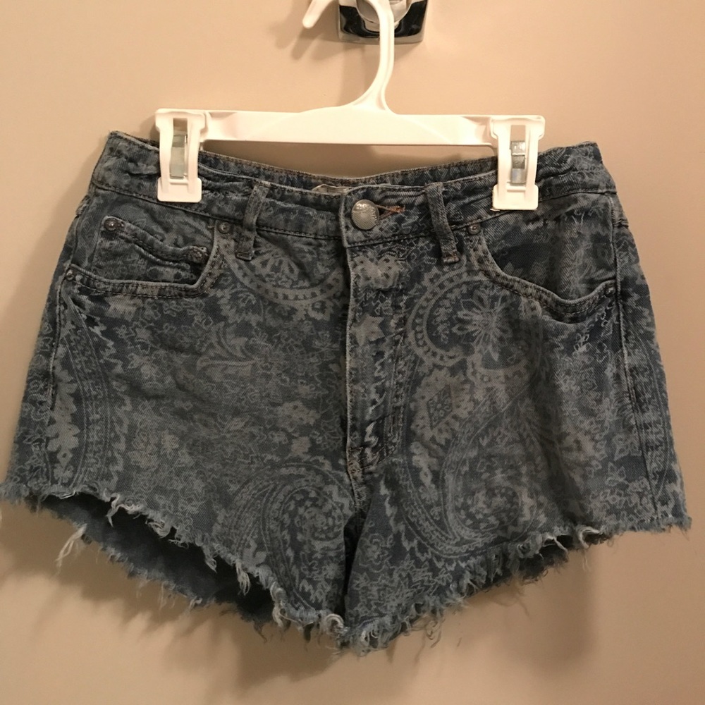 Free People Paisley Shorts