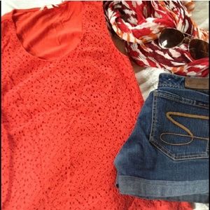 Banana Republic Bright Coral Top