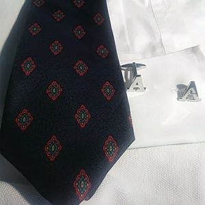 Cuff Links initial A$19 + free gift silk necktie