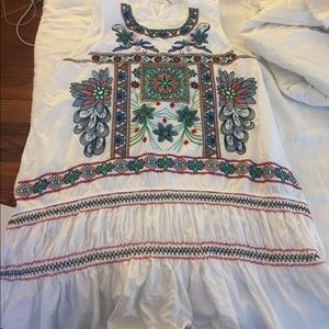 freeway embroidered tunic dress
