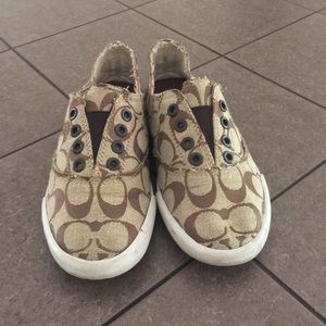 NEW Coach slip on tennis shoes