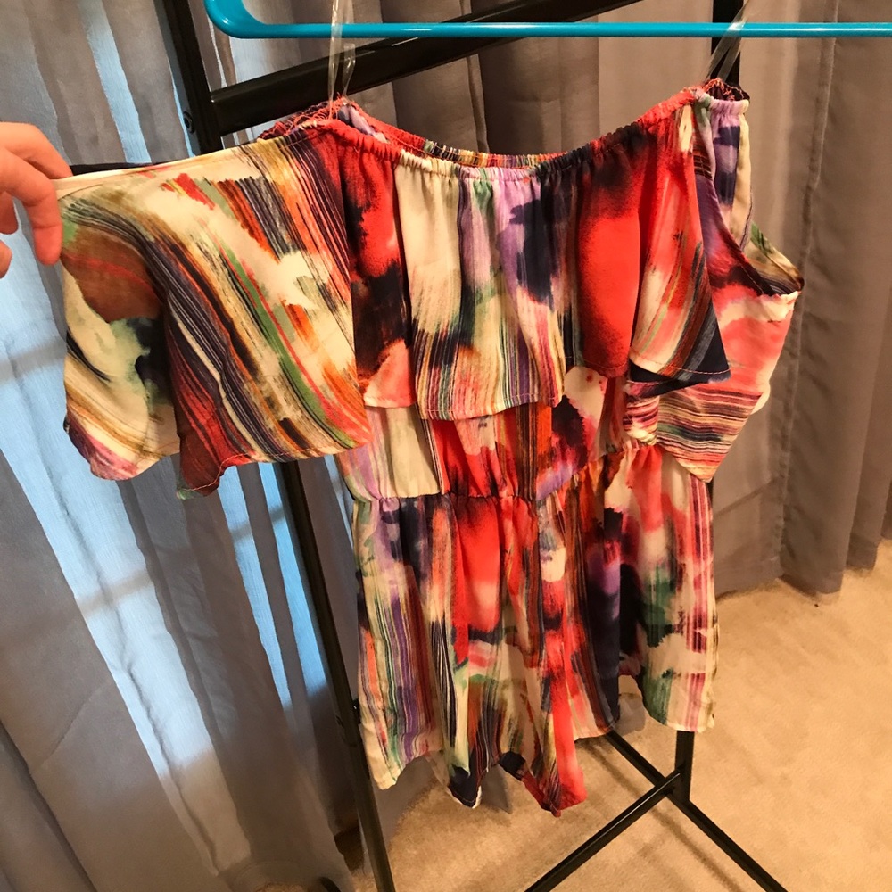 Boutique Off The Shoulder Romper