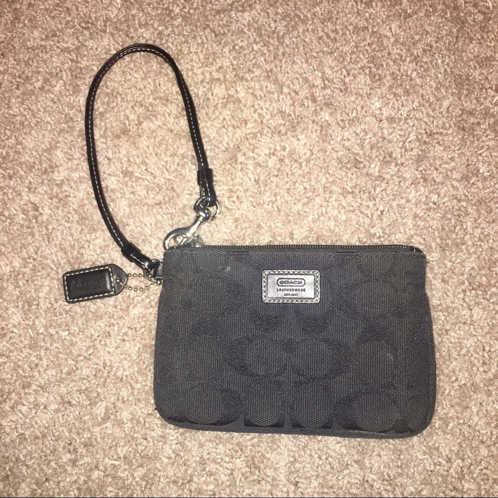 Coach Black Wristlet