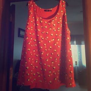 Apt 9 1x plus size polka dot top