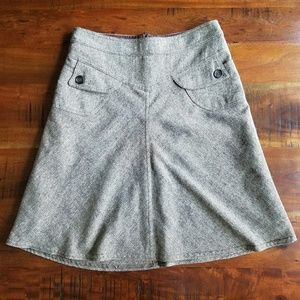 Urban Outfitters Lux Brown Tweed A-line Skirt