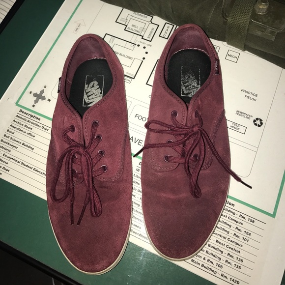 Maroon Vans size 9 - Picture 3 of 4