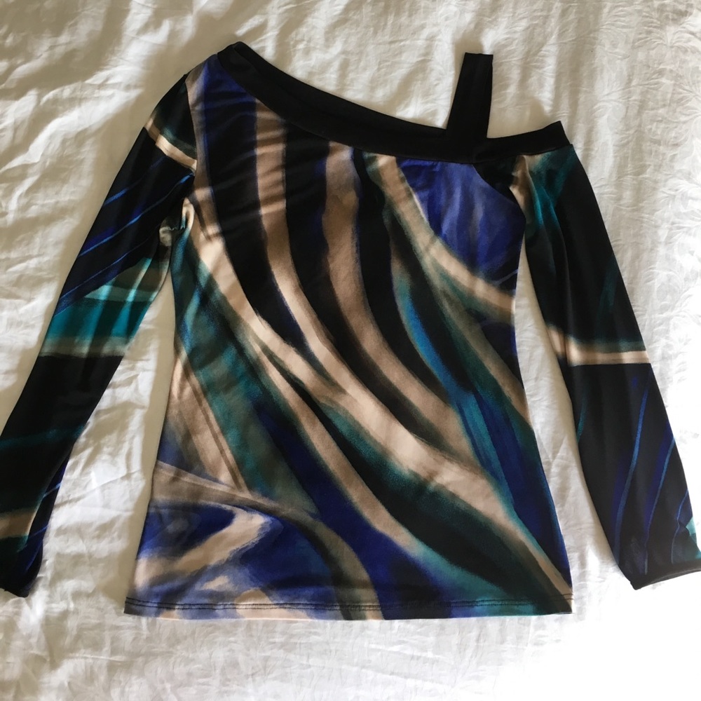 Sexy long sleeve off the shoulder top